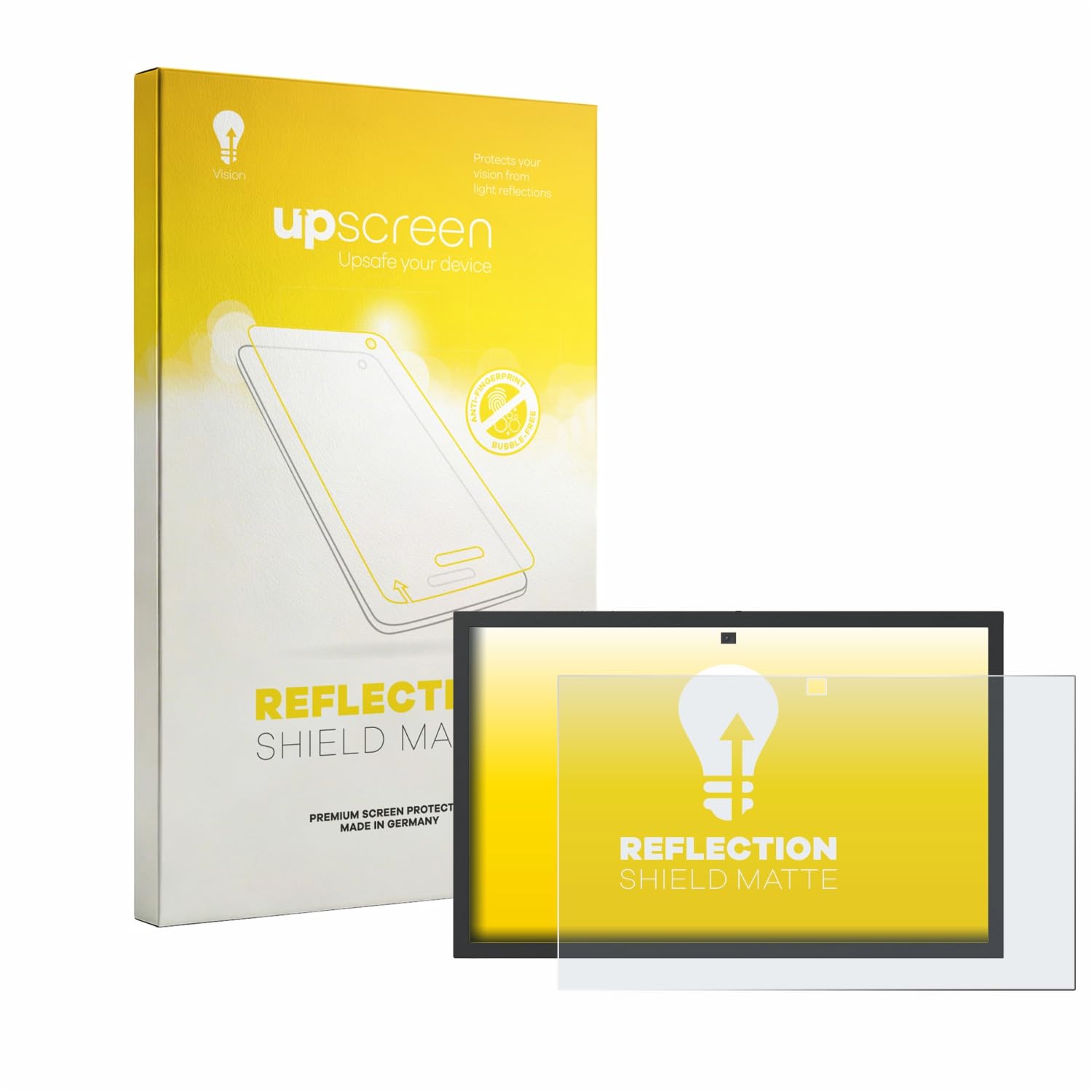 upscreen Protector Pantalla para Amazon Echo Show 21 | , Mate Protección Pantalla Made in Germany, Antireflejos Anti-Huellas