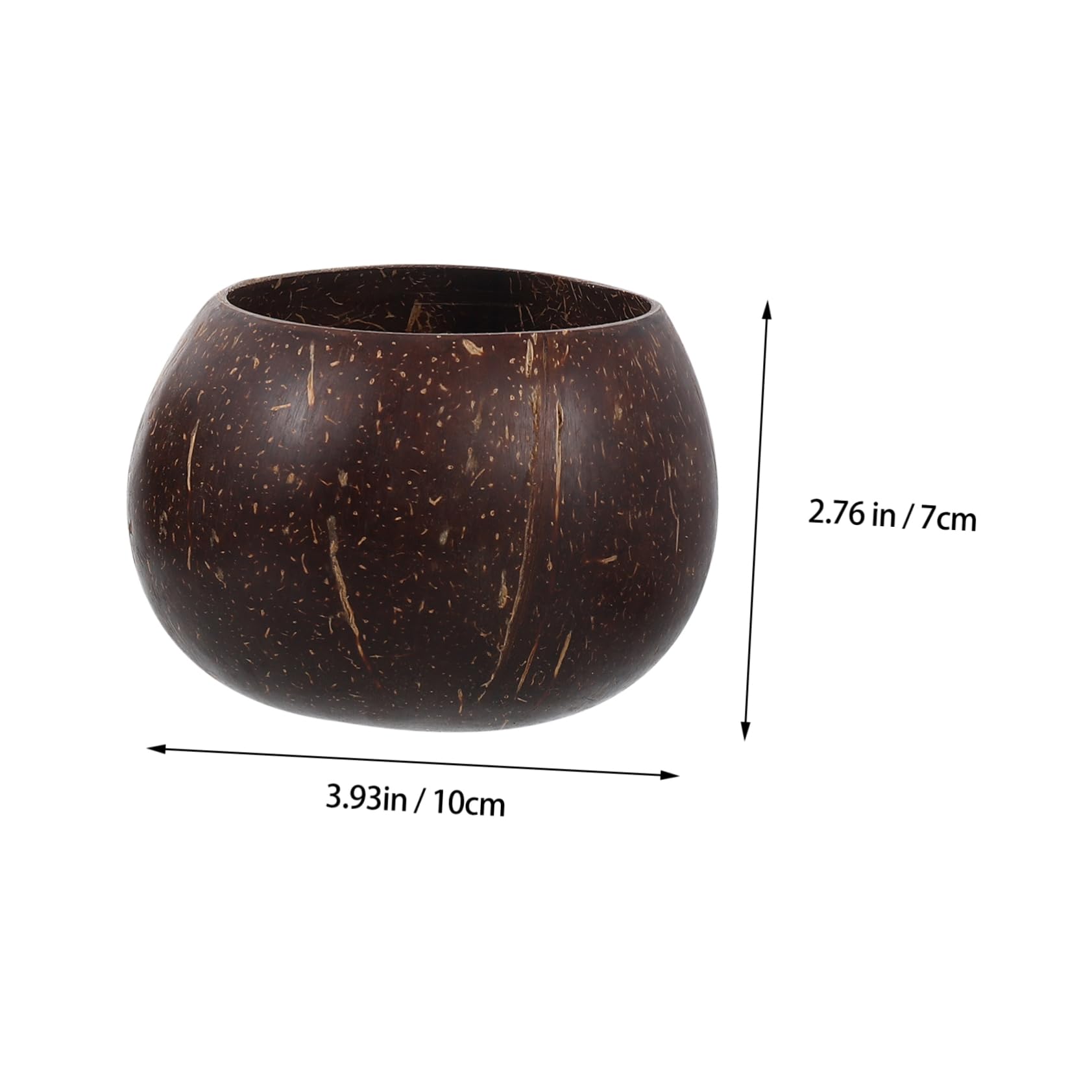 FONDOTIN 2pcs Coconut Candle Holders Natural Coconut Shell Candle Bowls Unique Decorative Wax Holders and Design for Special Occasions