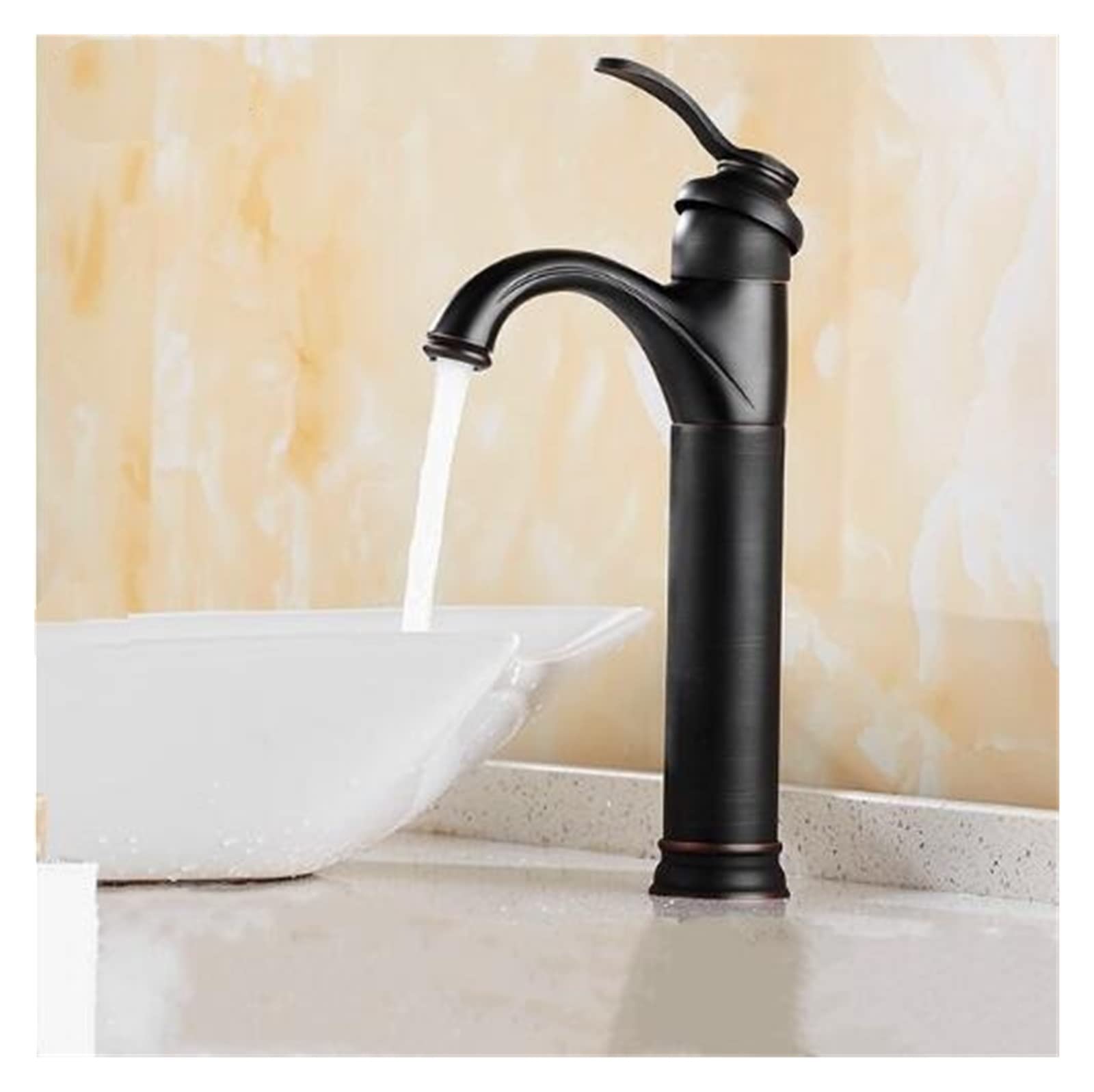 Robinet de lavabo haut style rétro anti-calcaire pour vasque haute