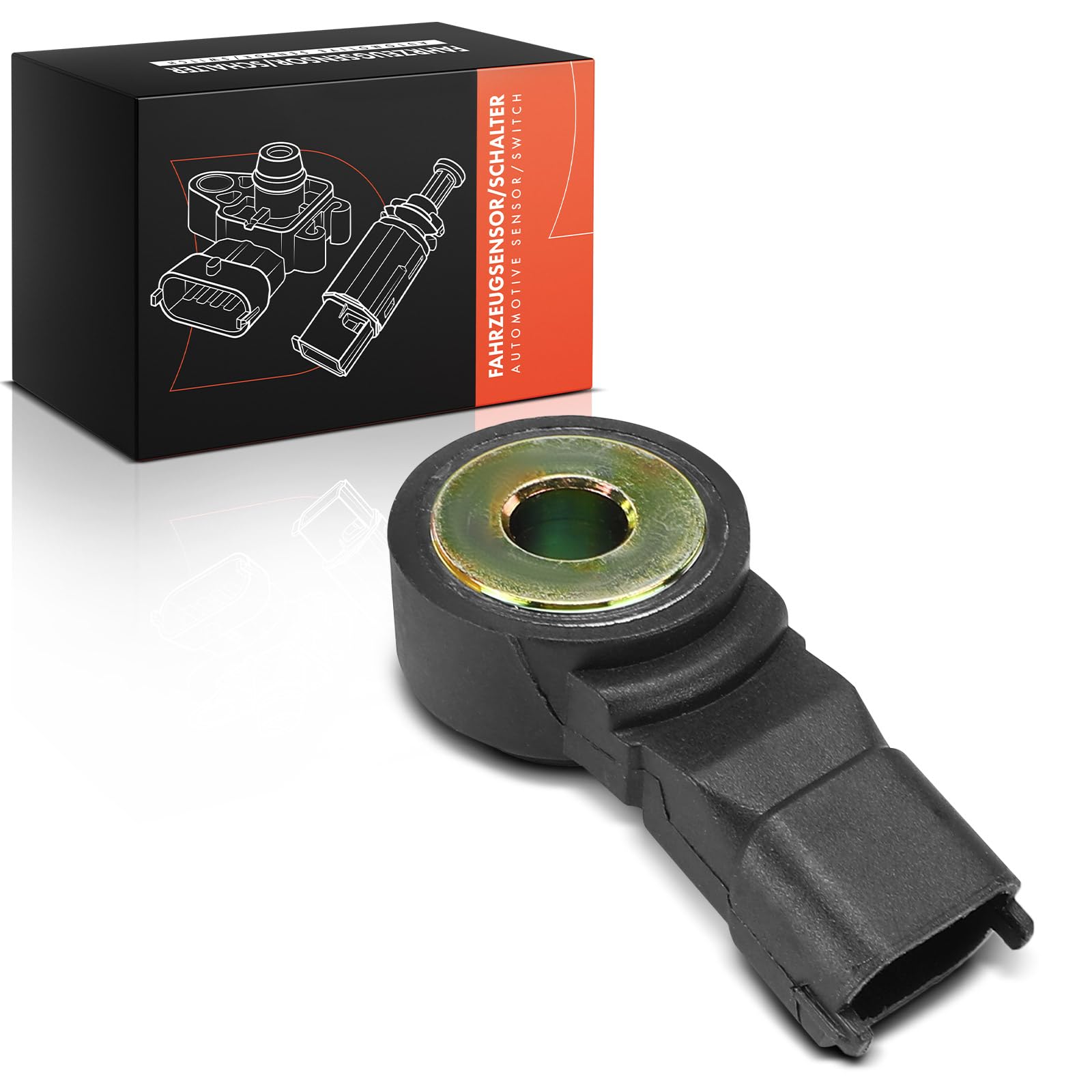 Frankberg Sensore di detonazione 2-Poli Compatibile con Discovery II L318 4.0L 1998-2004 Cabrio 450 0.6L 0.7L 2000-2004 Fortwo Coupé 450 0.7L 2004-2007 Replace# 93114