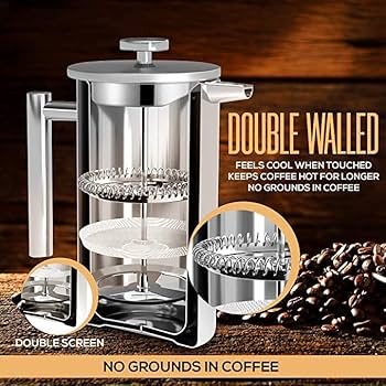 Amazon.com: Utopia Kitchen French Press Coffee Maker, Double