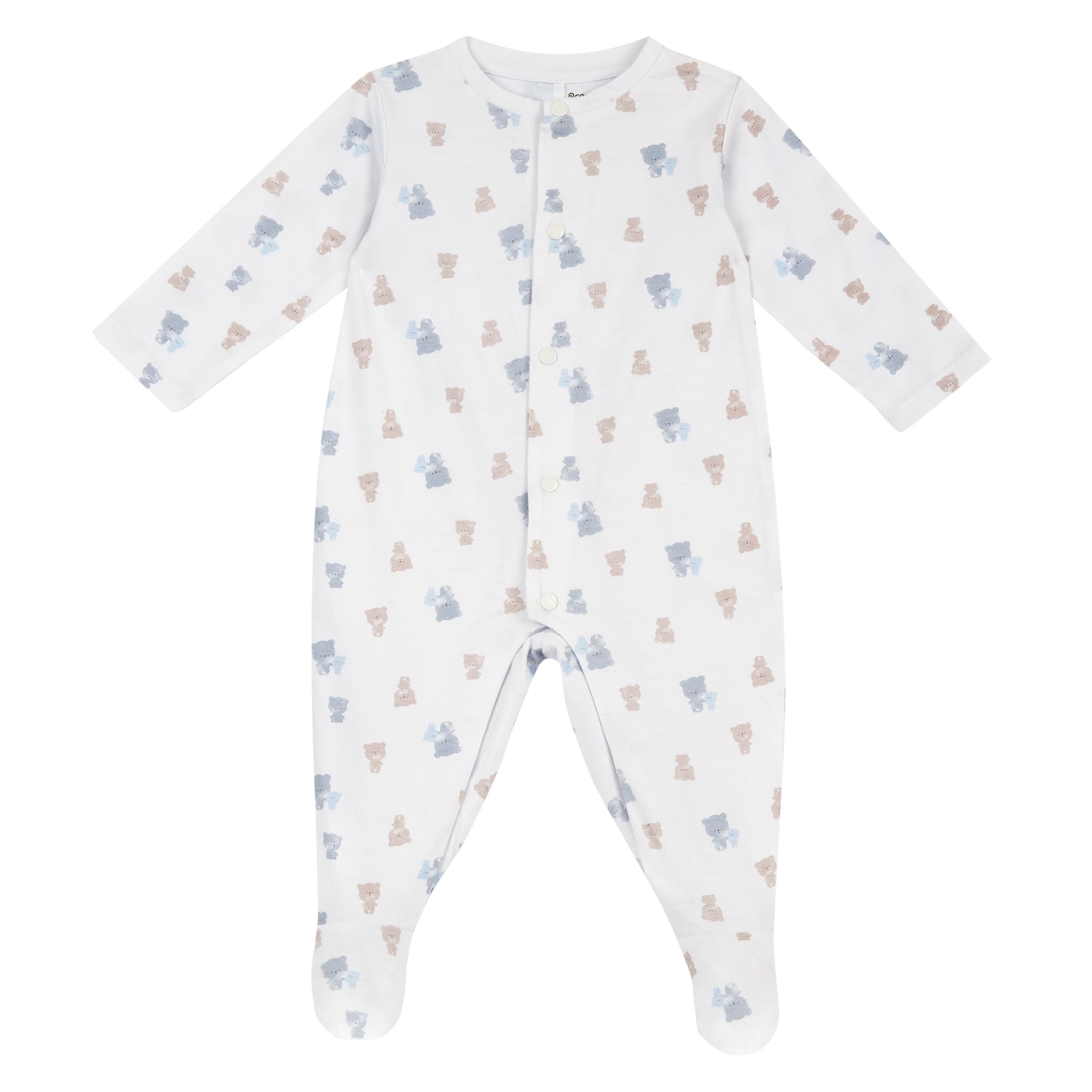 Prénatal, Set 2 Tutine Neonato 100% Cotone, con Comoda Apertura con Bottoncini, Ideali per la Primavera