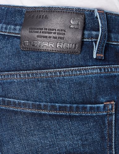 G-STAR Raw - Mens Mosa Straight Jeans, Color Worn in Stratos, Size: 26W x 30L4