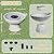 Solar Birdbath Pedestal Fountain Resin Outdoor Water Fountains with Bubbler Spray for Garden,Patio, Balcony, Energy-Efficient Pump with 6 Adjustable Nozzles 13” H