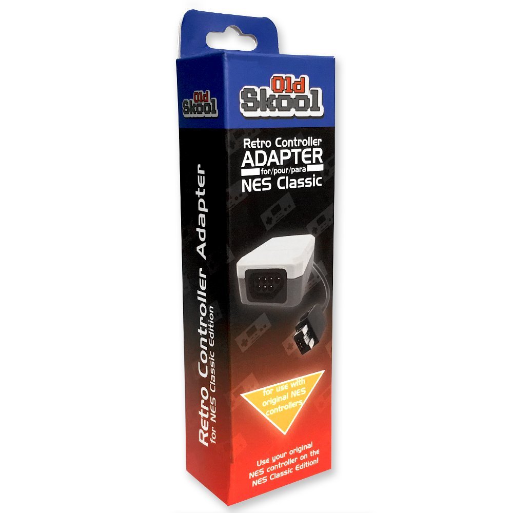 Old Skool NES Controller to NES Classic Edition Adapter for the Nintendo Entertainment system Mini : Video Games