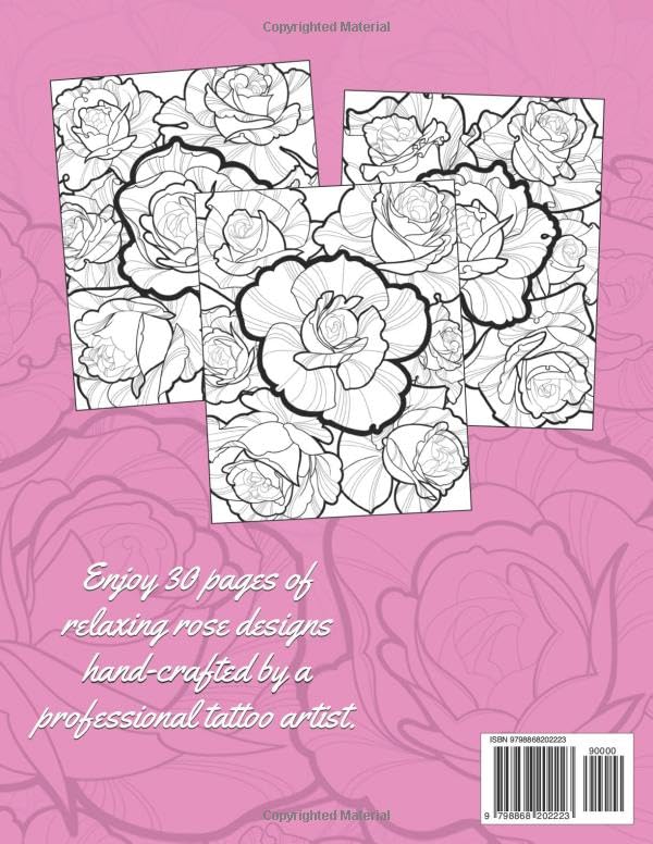Miniatura 2 de Roses Coloring Book for Adults and Kids, 30 Beautiful Rose Illustrations for Adults and Kids