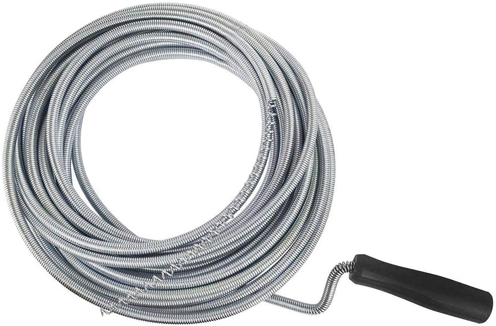 Sonda stura Tubos flexibles para desagües con muelle galvanizado en espiral de acero - 10 m