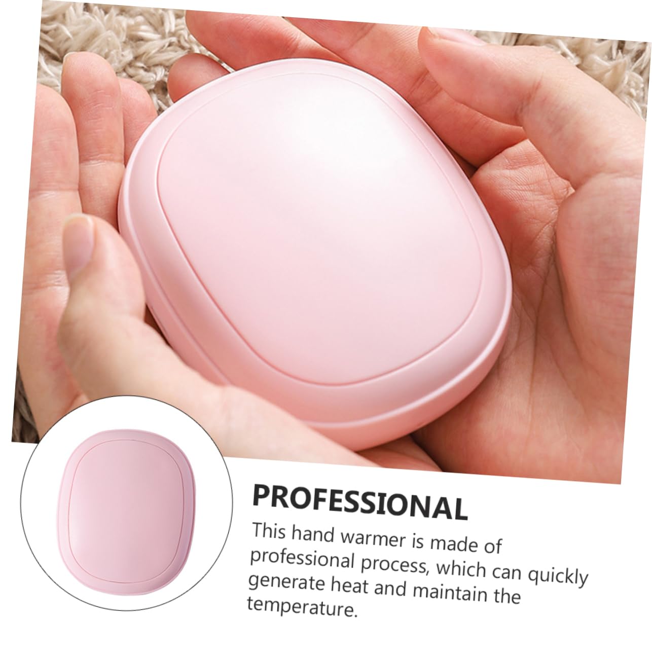 Toddmomy Rechargeable Hand Warmer Portable Heater for Winter Comfortable for Boys and Girls