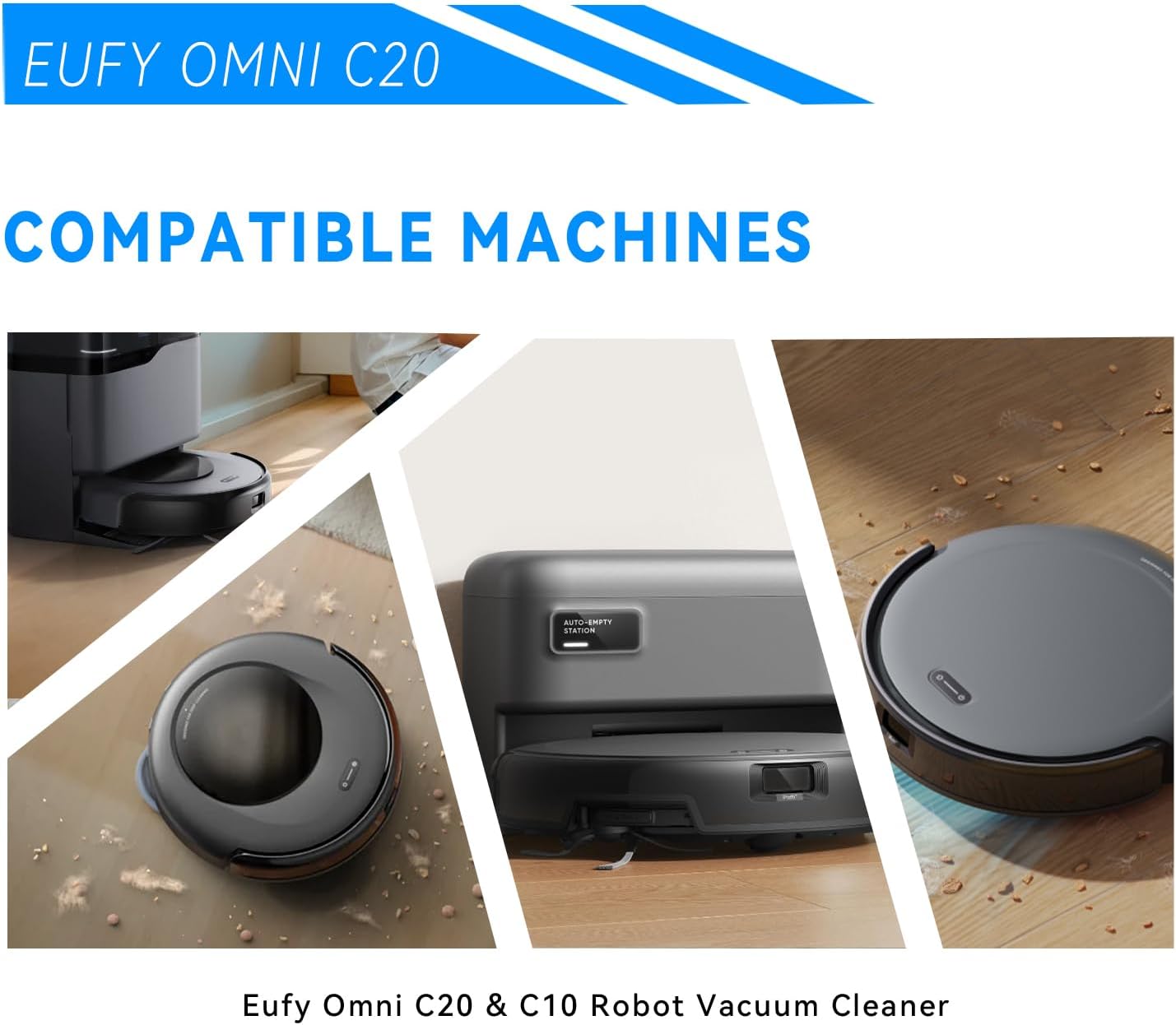 3400mAh Vacuum Battery Replacement for Eufy Omni C20 & C10 Robot Vacuum Cleaner C0914G with Tools