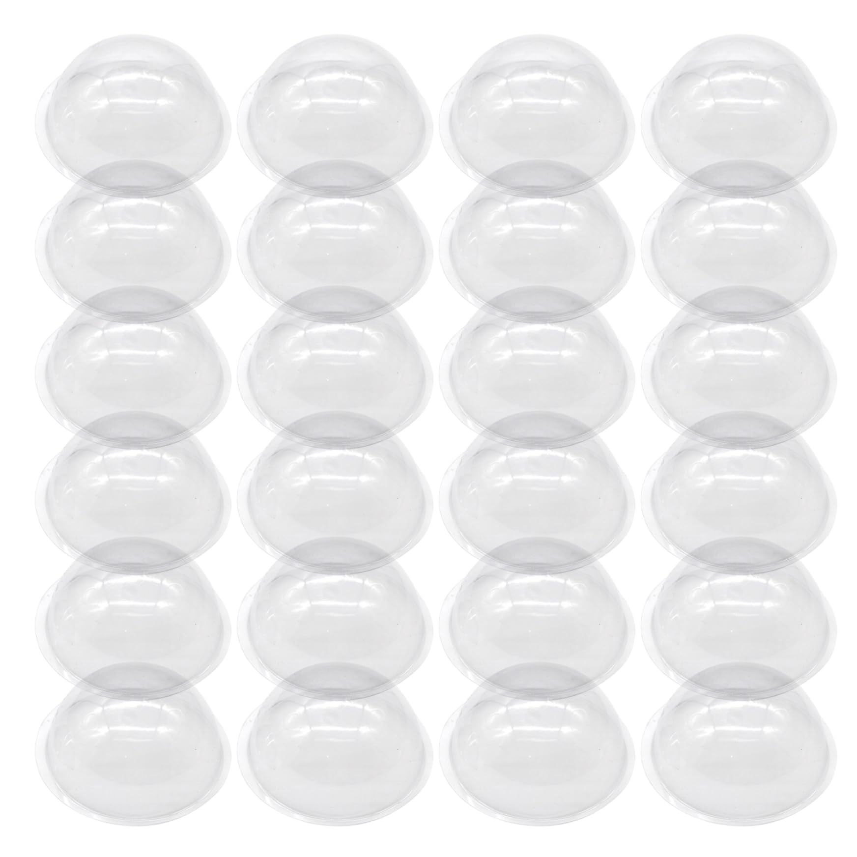 Wedhapy Clear Plastic Ornaments 24PCS Plastic Dome Fillable 4.7 Inch Clear Christmas Ornaments Balls Hanging for Crafts Christmas Tree