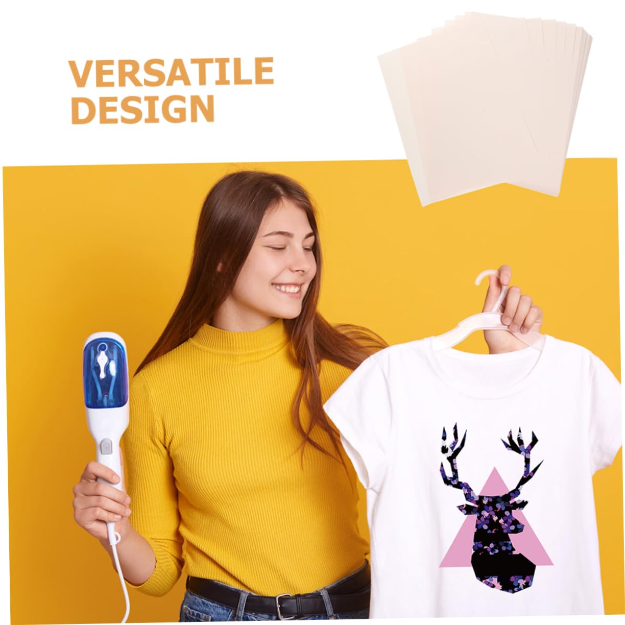 100blätter Sublimationspapier Für T-shirt-druck Hochwertiges Transferpapier Für Projekte Geeignet Für Kleidung Und Schnelltrocknend Für Leichte Designs Und Einfache Anwendung
