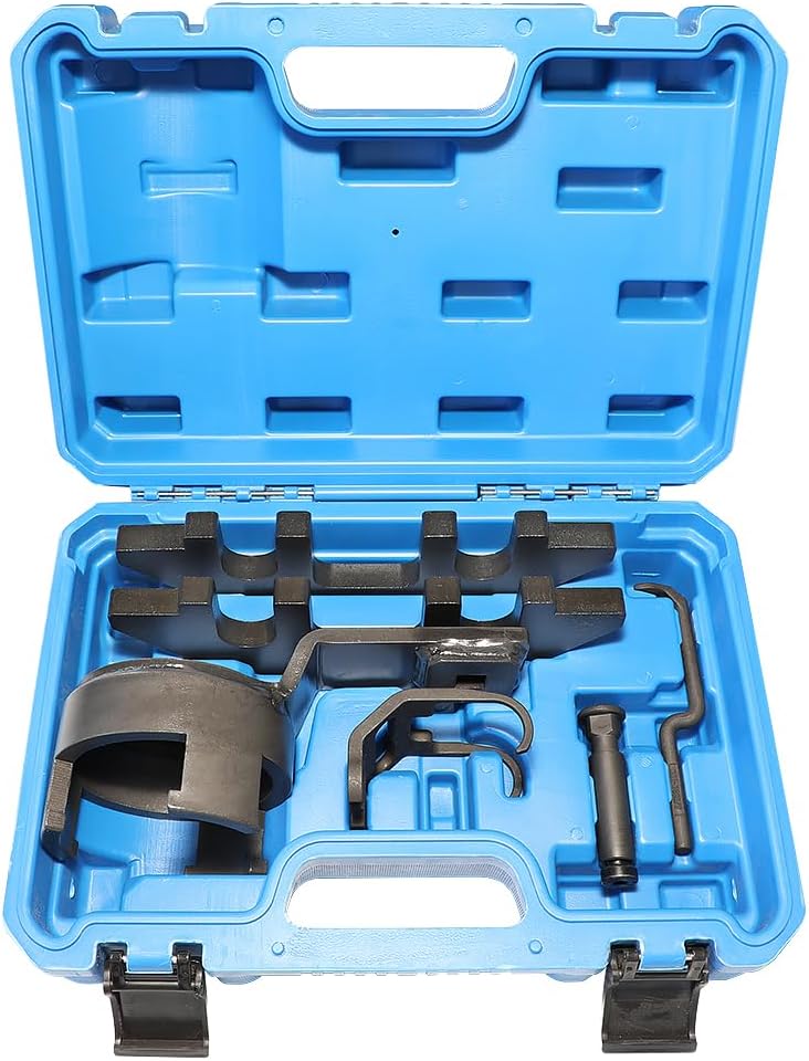 303-1655 303-1633 Camshaft Alignment Tool Vibration Damper Pulley Holder Compatible with Ford 3.5L EcoBoost V6 Upgraded F-150 Lincoln Navigator Roller Rocker Follower Remove Install Timing Tool Kit