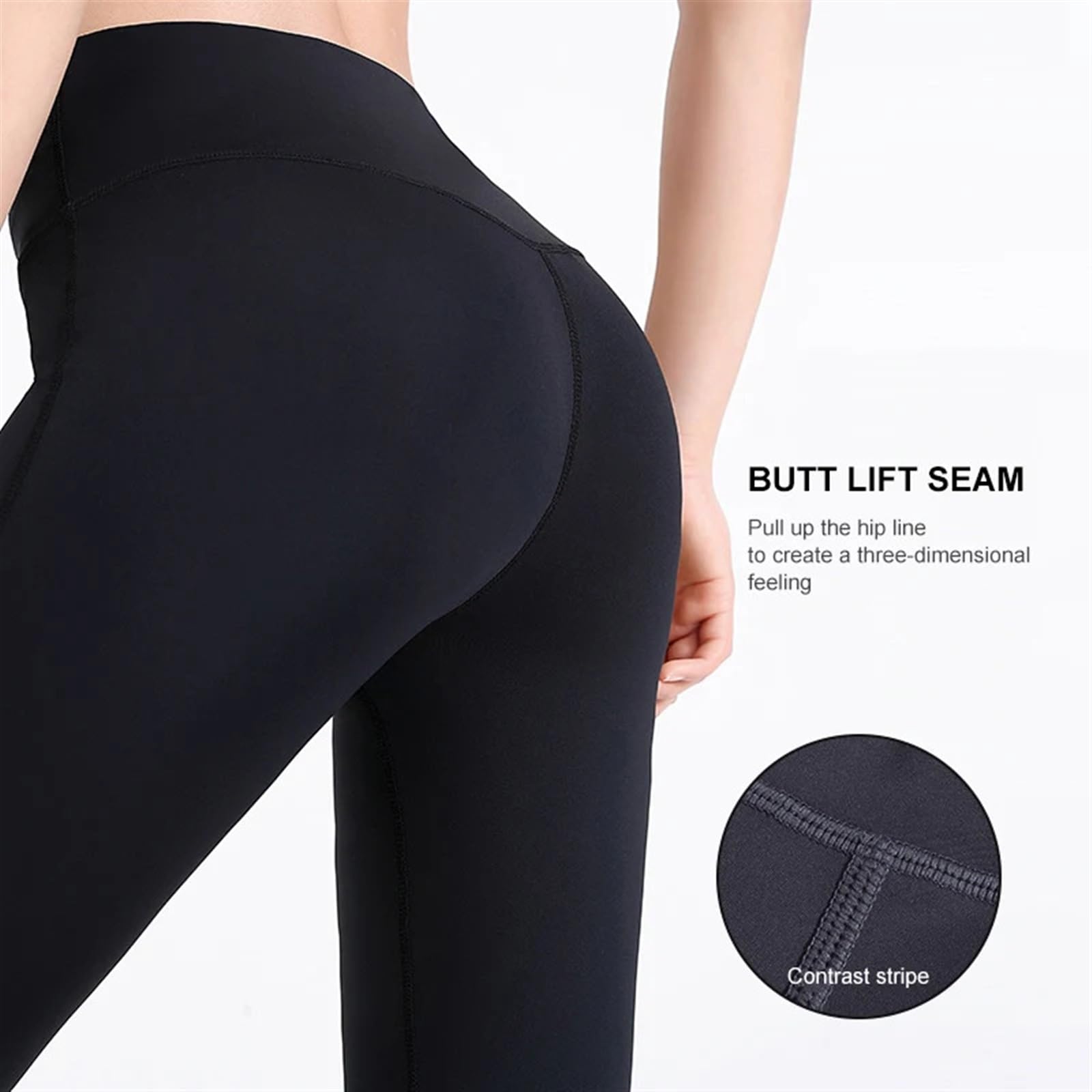 Leggings Mujer Pantalones de Yoga for Mujer, Mallas sin Costuras de Cintura Alta, Push Up, Deporte, Fitness, Gimnasio, Correr, Pantalones elásticos, Medias