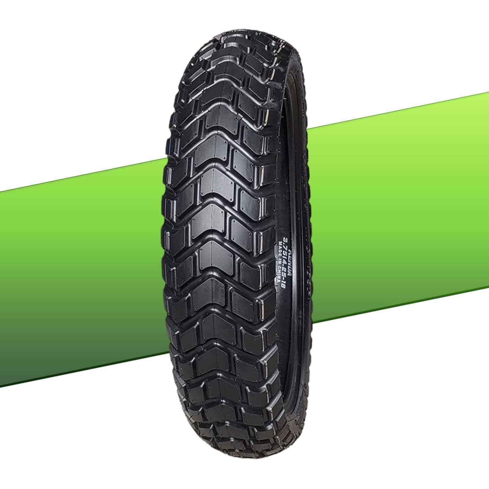 130/70-18 Opona i Dętka, 130 70 18 Opona Terenowa z Niskim Rzeźbieniem, Wytrzymała Opona Motocyklowa 130/70/10 do Jazdy Asfaltowej i Lekkiej Jazdy Terenowej, Czarna
