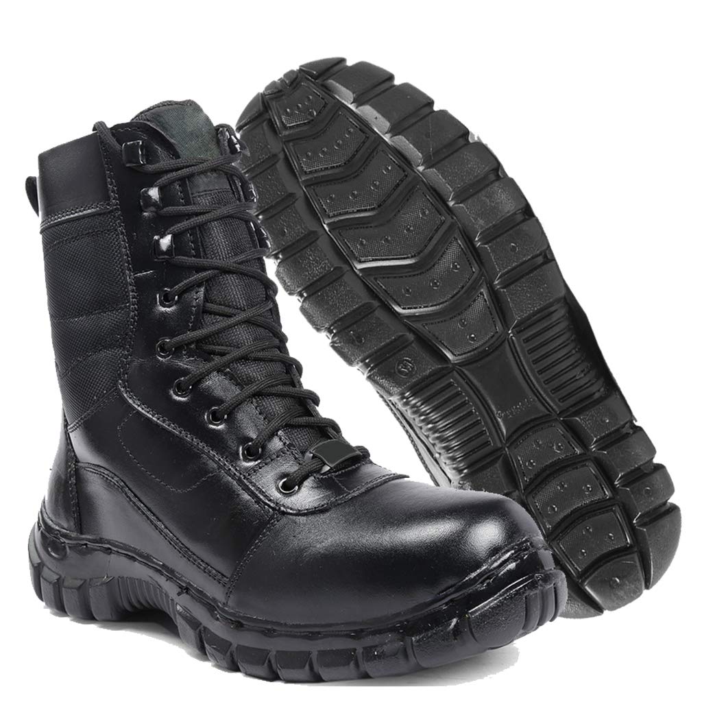 PARA TROOPS Mens Black Genuine Leather Combat Commando Boot Shoes (B07VN7BFMJ) Amazon Price History, Amazon Price Tracker