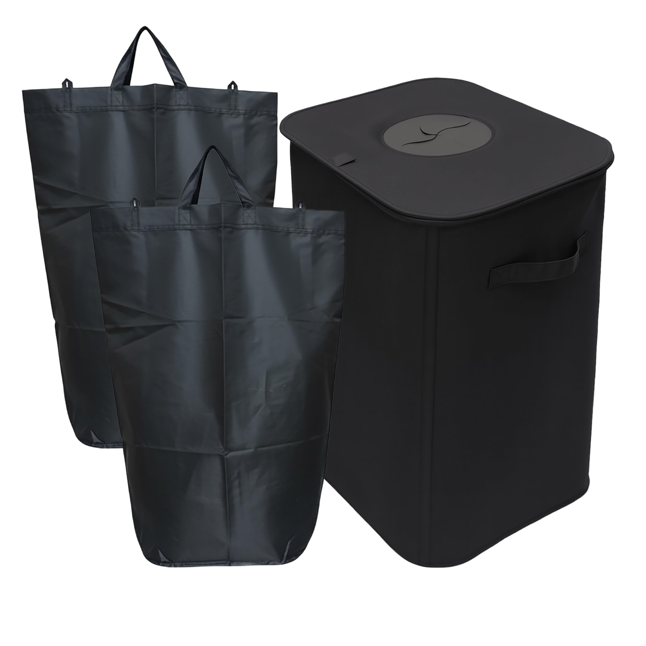 Conteneur bouteilles 100 L anti-odeur avec 2 sacs de tri amovibles