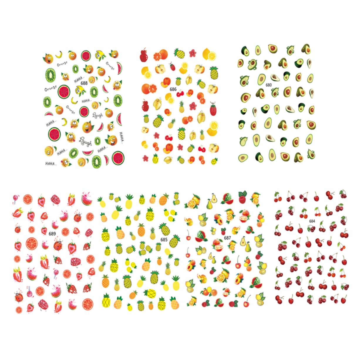 3 Set Adesivi Per Unghie Design Stickers Per Decorazioni Manicure Femminili Per Ragazze Stili multipli Facile Applicazione E Design Unico Per Occasione 12 Fogli*3