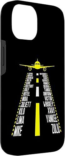 Miniatura 6 de iPhone 13 Pro Max Pilot Aviator Runway Airplane Landing - Funda fonética de aviación