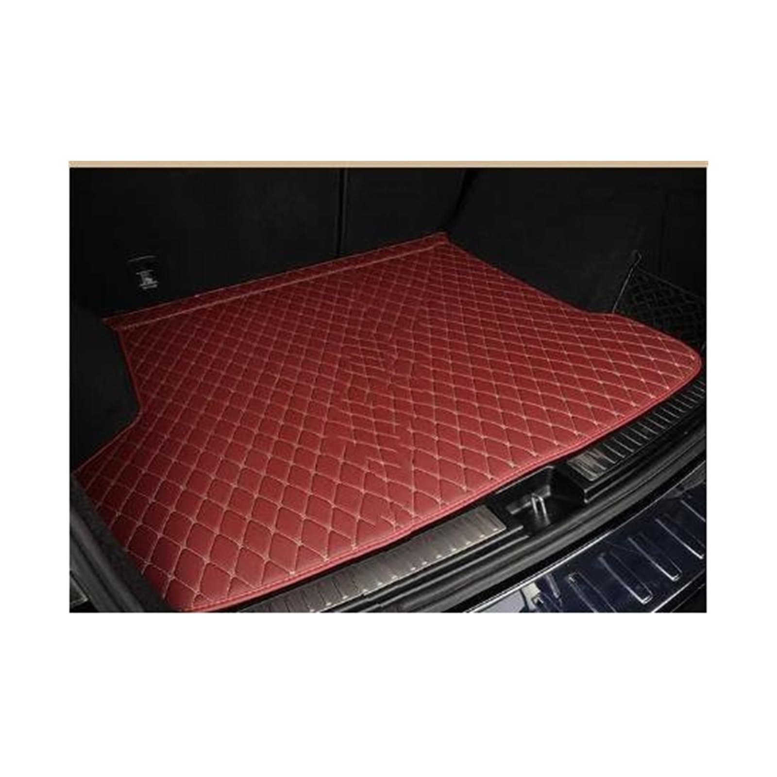 Rear Trunk Cargo Car Trunk Mats Fit For Chevy For Suburban For GMC For Yukon XL 2007-2009 2010 2011 2012 2013 2014 Boot Mat Liner(Red)
