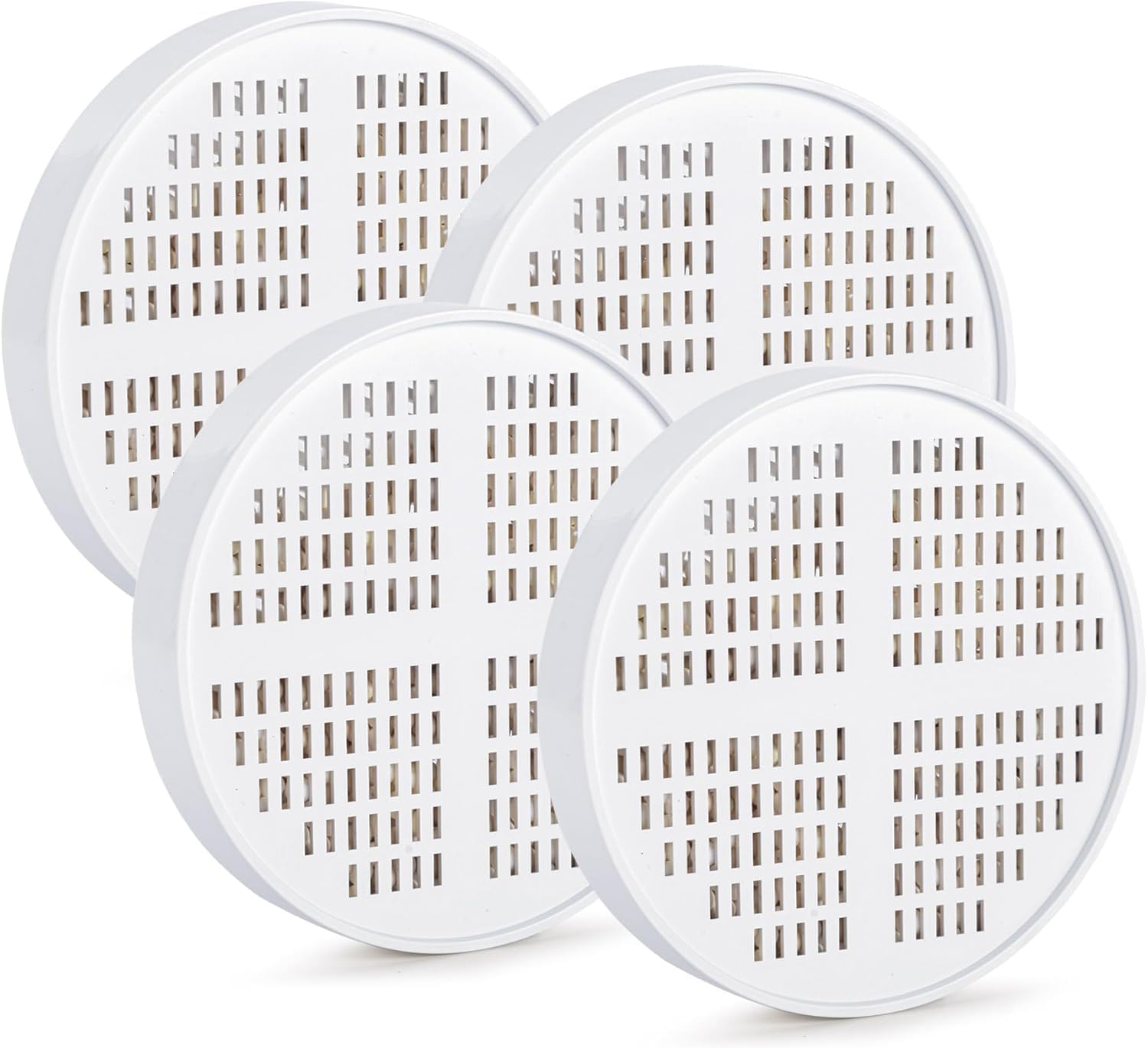 AQUALUTIO[4 FILTERS] Shower Head Filter Vitamin C + E + A Replacement Cartridges,