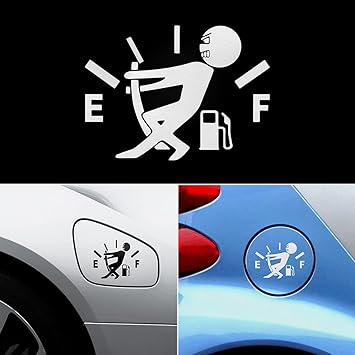 Amazon Co Jp 車用ステッカー 給油口 ドレスアップ 燃料タンク デカール 汎用 ホワイト 車 バイク