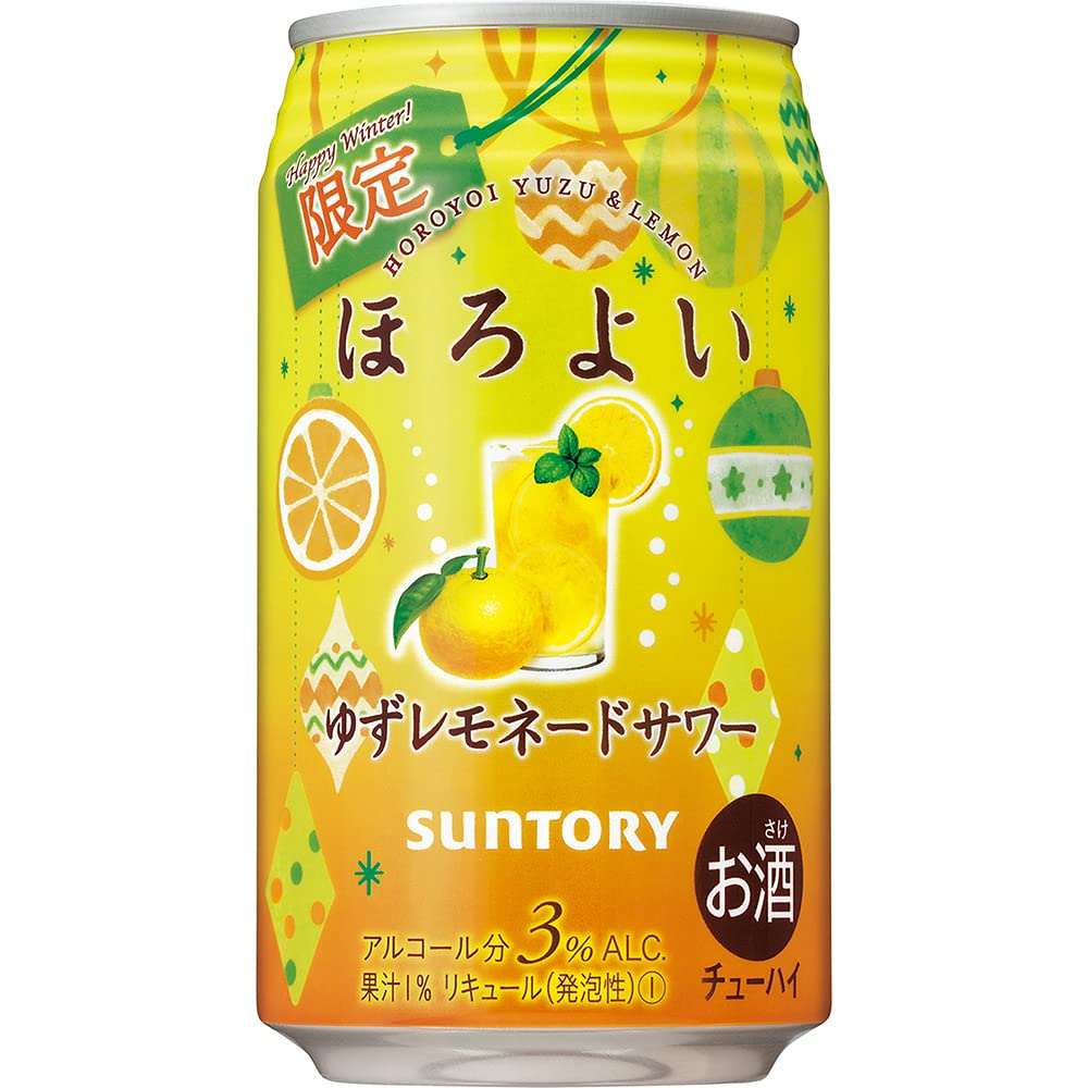 サントリー - しよゆず Amazon.co.jp: Suntory Horoyoi Yuzu Lemonade Sour Chuhai 11.8
