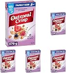 Oatmeal Crisp - Family Size Pack - Triple Berry Cereal Box, Whole Grain is the First Ingredient, 570 Grams Package of Cereal