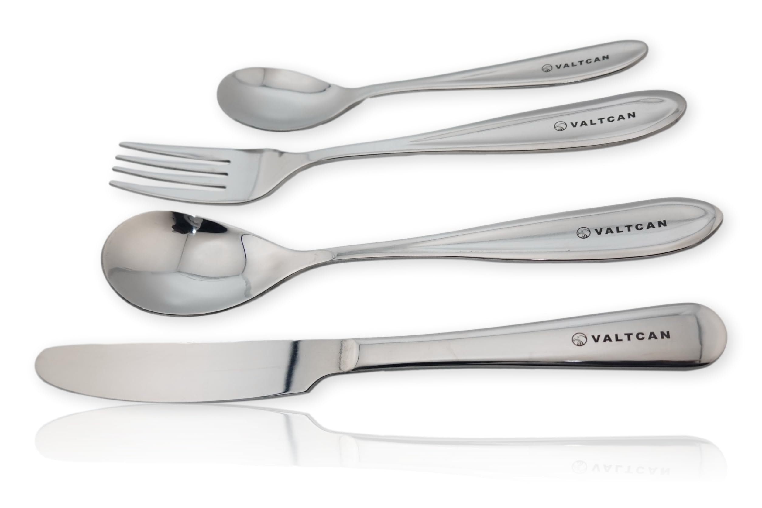 Amazon.com: Valtcan Titanium Dinnerware 4 Piece Set Fork Spoon