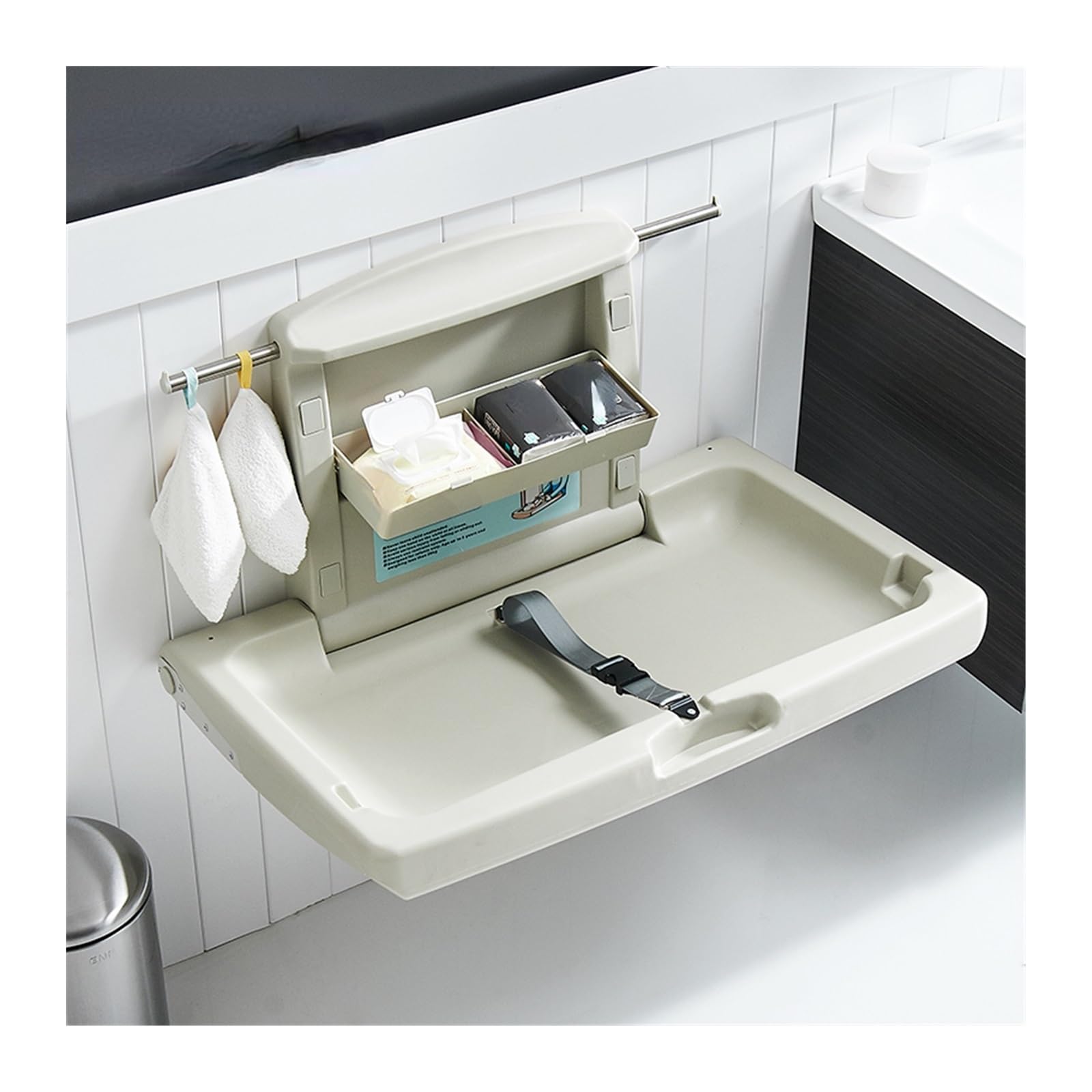Wickeltisch Drittes Badezimmer, Babypflege-Schreibtisch, Wandmontage, Kinder-Wickel-PCs, Mutter- und Kinder-Tisch, Windelwechsel-Baby-Badezimmersitz Windelwechselstation