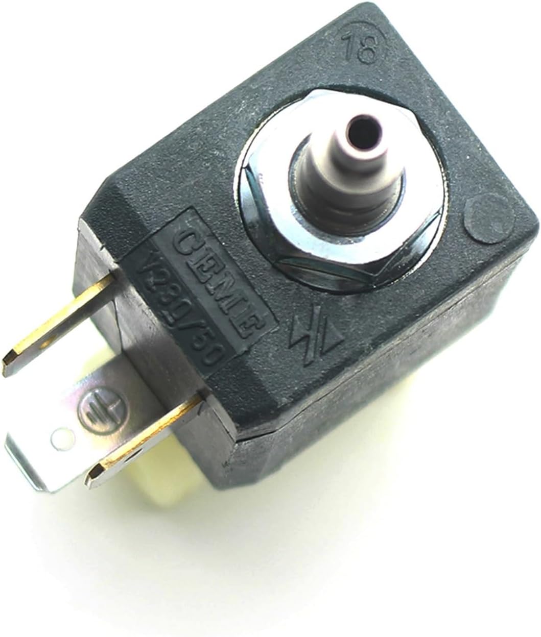 V393 3 Way NC Direct Acting AC230V 50HZ 14VA Water Fluid Air Steam Plastic Solenoid Valve