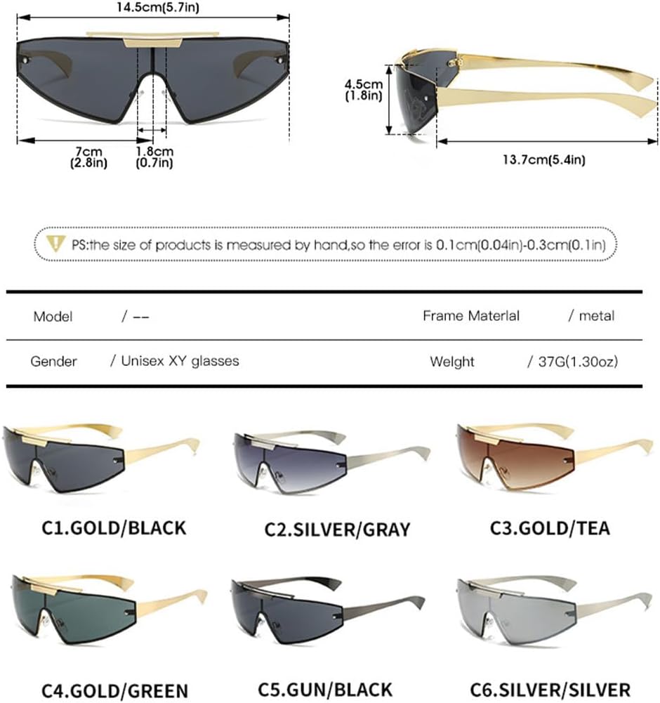 Sports One-Piece Steampunk Sunglasses Women Luxury Punk Shield Frameless Sun Glasses For Ladies Shades
