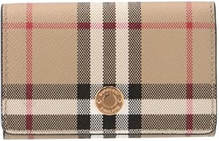 バーバリー　美品　ゴールド チェック柄 　三折財布　がま口　レディース バーバリー 美品 ゴールド チェック柄 三折財布 がま口 レディース