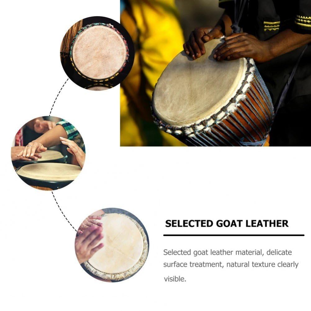 Professioneller Ziegenfell-trommelkopf, Ziegenleder-Djembe-Kopf, Afrikanischer Tamburin-trommelkopf, Ersatz-Percussion-Trommel-Teile