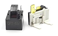 Vista 4 de Relé de arranque del compresor de 4.7 ohmios de 1 pin Kit de sobrecarga PTC compatible con mini refrigeradores, refrigeradores compactos