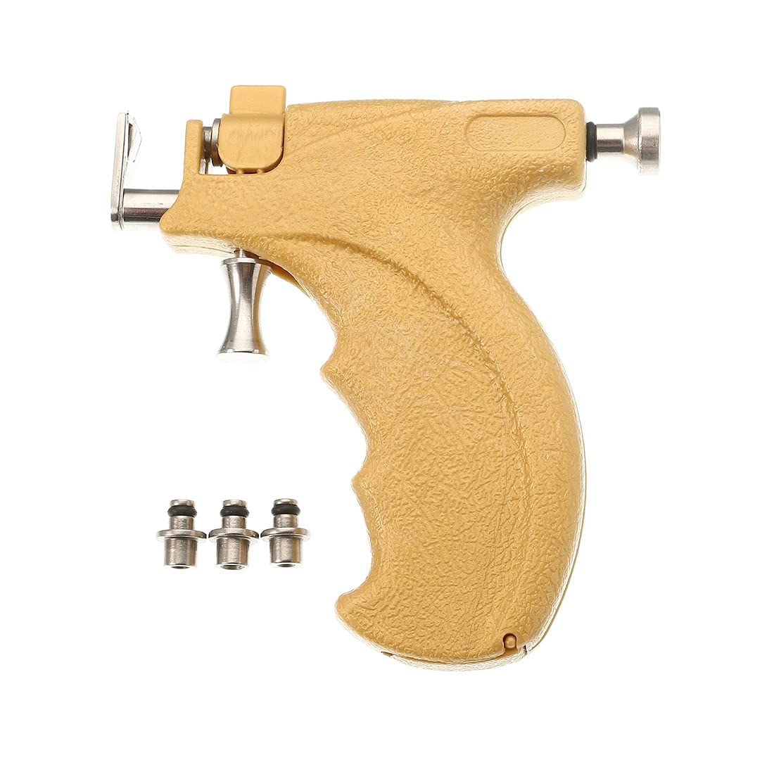 aravli Tattoo Stainless Steel Safe Ear Nose Navel Piercing Gun Tool Kit for Piercing (Yellow)-picture-7