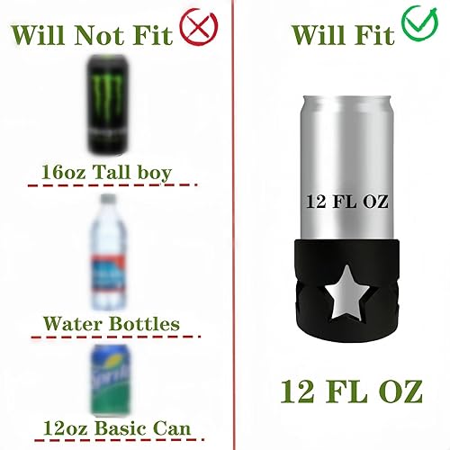 Miniatura 3 de Adaptador delgado para portavasos de automóvil, ajuste universal para bebidas energéticas de 12 onzas y latas delgadas, inserto de soporte para