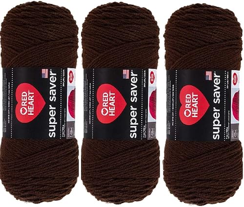 Red Heart Super Saver - Hilo (3 unidades) Café E300-365