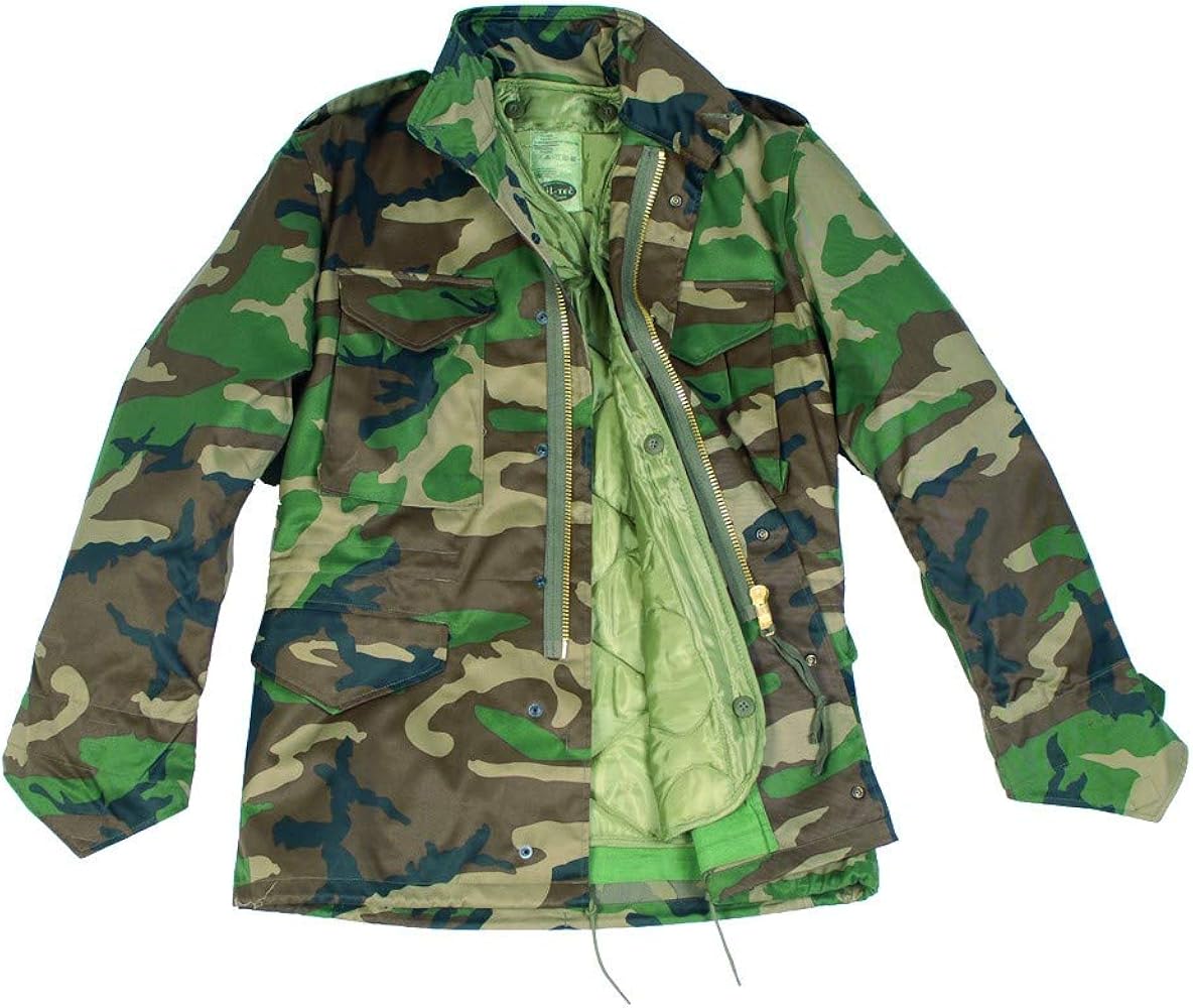 Amazon.com: Mil-Tec Unisex Us M65 Jacket, Woodland, 146-152