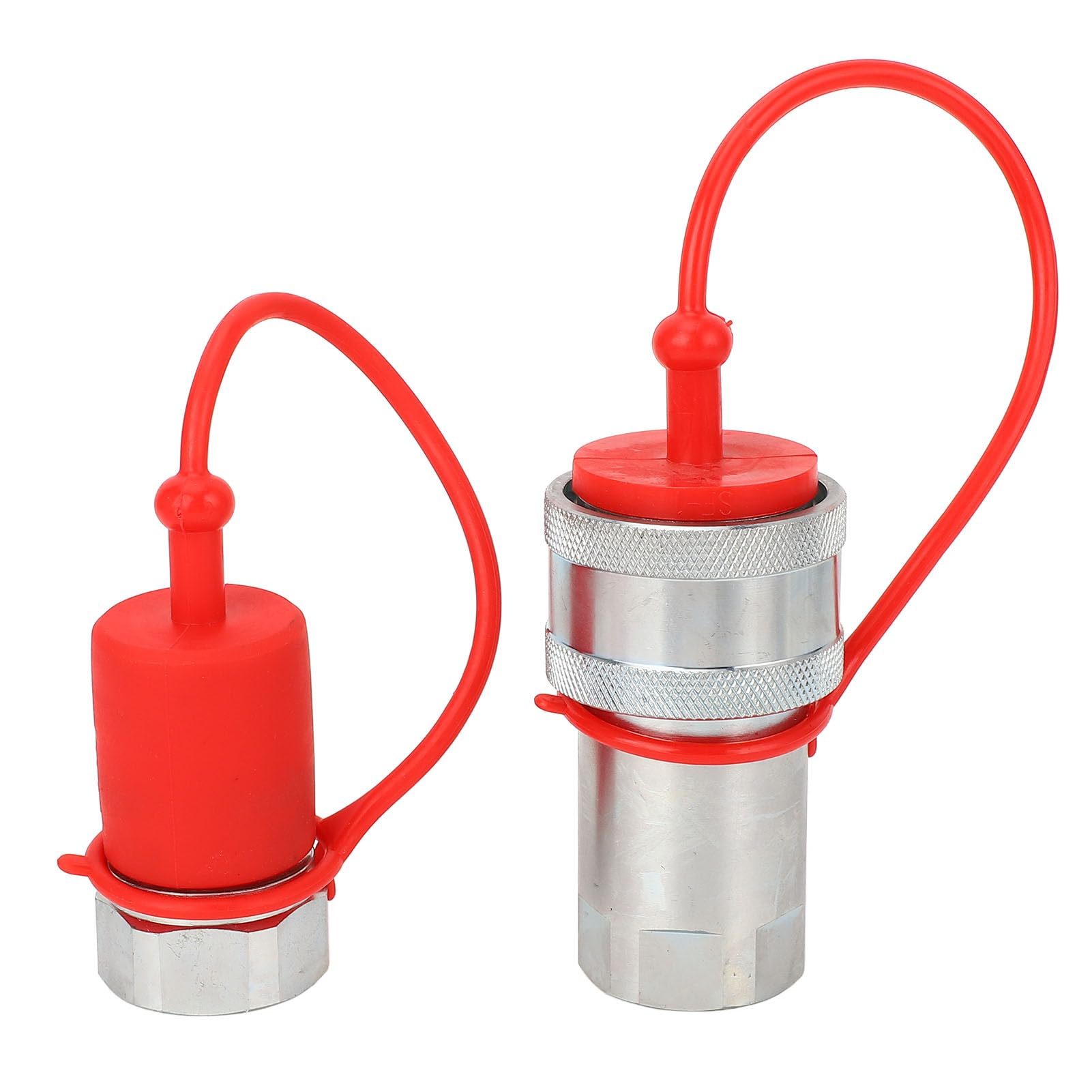 Acouto Hydraulische Schnellkupplung, 1 Zoll NPT, Gehärteter Stahl, 4000 PSI, 24 GPM, Hydraulische Schnellkupplung für ISO5675-Anwendungen in Logg, 1 Zoll NPT, Kupplung,