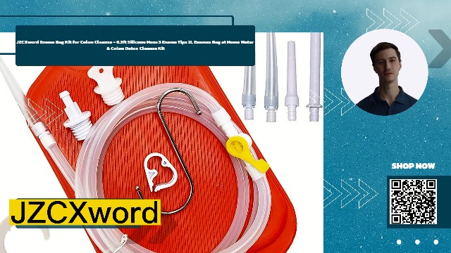 Amazon.com: JZCXword Kit de bolsa de enema para limpieza de colon