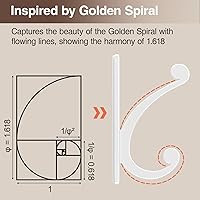 Vista 6 de Gancho adhesivo de pared para toalla/abrigo, extra adhesivo de 10 libras, acero inoxidable, para baño o ducha, color blanco mate, paquete de 4