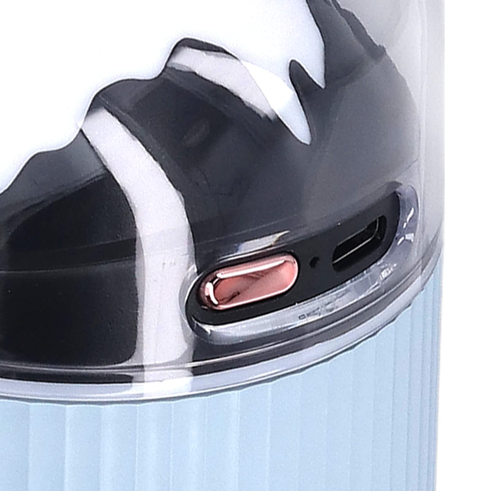 Umidificatore per piccola luce notturna 300ml Nebulizzatore portatile 2 in 1 Mini umidificatore per auto USB con luce notturna per ufficio 5V (Blue)