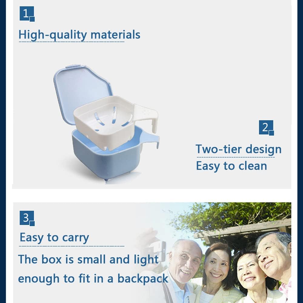 WUBAYI Denture Box Dental Bath - Image 5