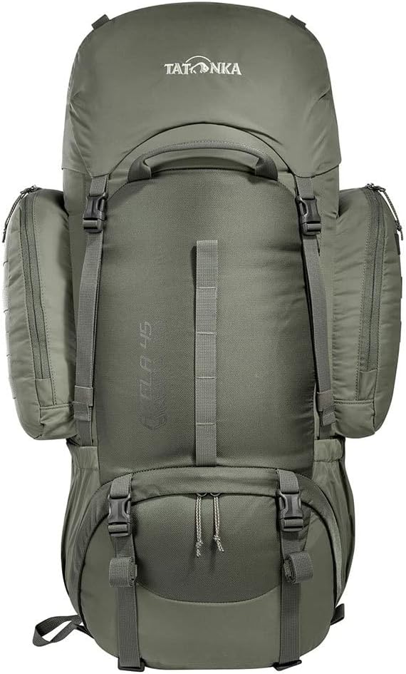 Tatonka Akela 45 Trekking Backpack With 45 Liters Volume, Stone Grey Olive, Olive, 45 liter, Casual
