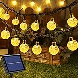 【Energía solar y encendido/apagado automático】 La cadena de luces del globo solar alimenta la fuente de alimentación mediante el panel solar. no tienen costo adicional de electricidad y no es necesario reemplazar la batería. El panel solar tiene sensor de iluminación, se encenderá automáticamente por la noche y se apagará durante el día, ahorrando energía.