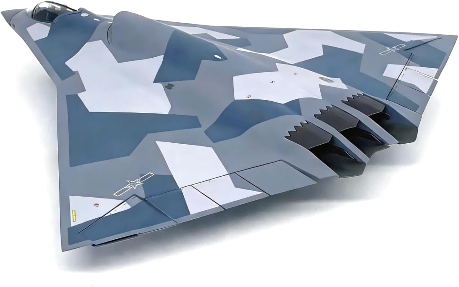 34cm Diecast Alloy 1/72 Scale Chinese Air Force J-36 The Sixth-Generation Fighter Finished Model Toy Gift