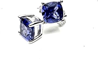 Lab Made Tanzanite Earrings Sterling Silver 925, December Birthstone