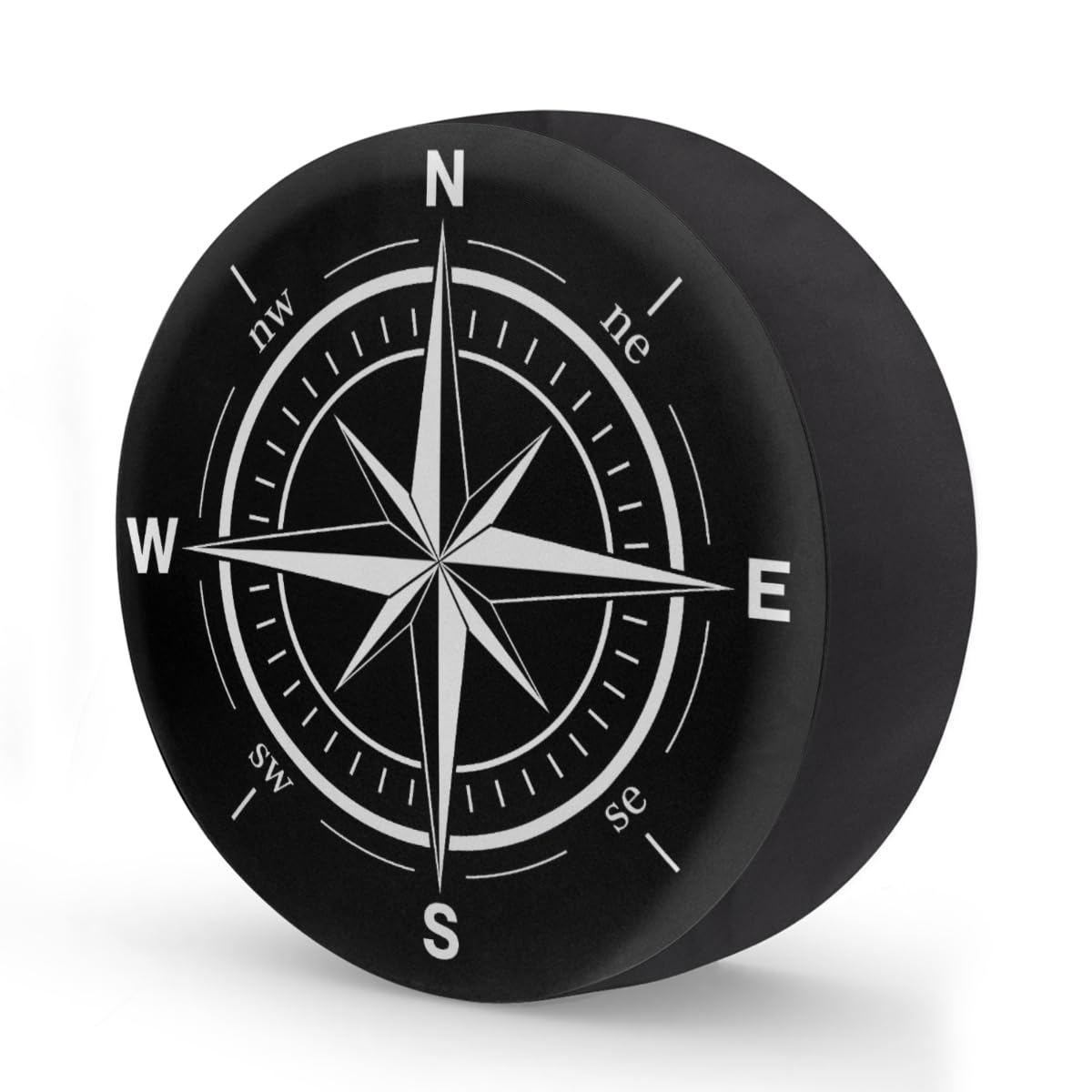 Compass Spare Tire Cover Wheel Covers Protectors Waterproof Dust-Proof Universal Fit Trailer, RV, SUV and Many Vehicle 17 Inch,C-03