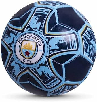 Manchester City FC Mini Football (4in) (Sky Blue/White)