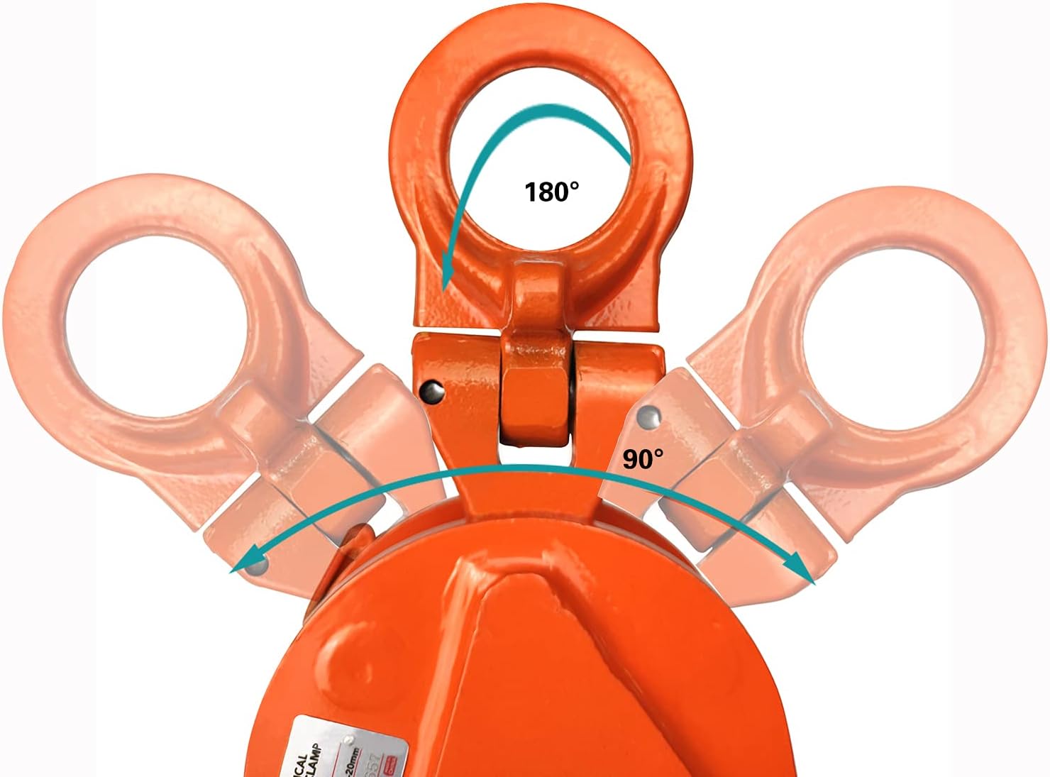 TOYO-INTL Vertical Plate Clamp 2200LBS/1T Vertical Lifting Clamps Jaw Opening up to 0.6'' Steel Plate Lifting Clamp for Vertical Lifting and Transporting (2200lbs) : Industrial & Scientific